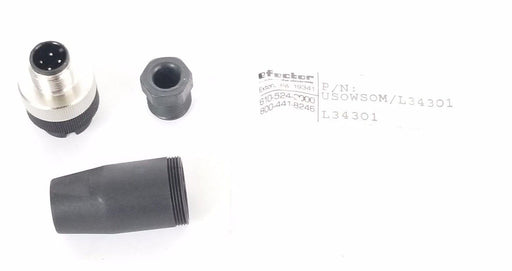 NEW EFECTOR US0WS0M/L34301 PLUG ASSEMBLY 4PIN W/STRAIN RELIEF L34301