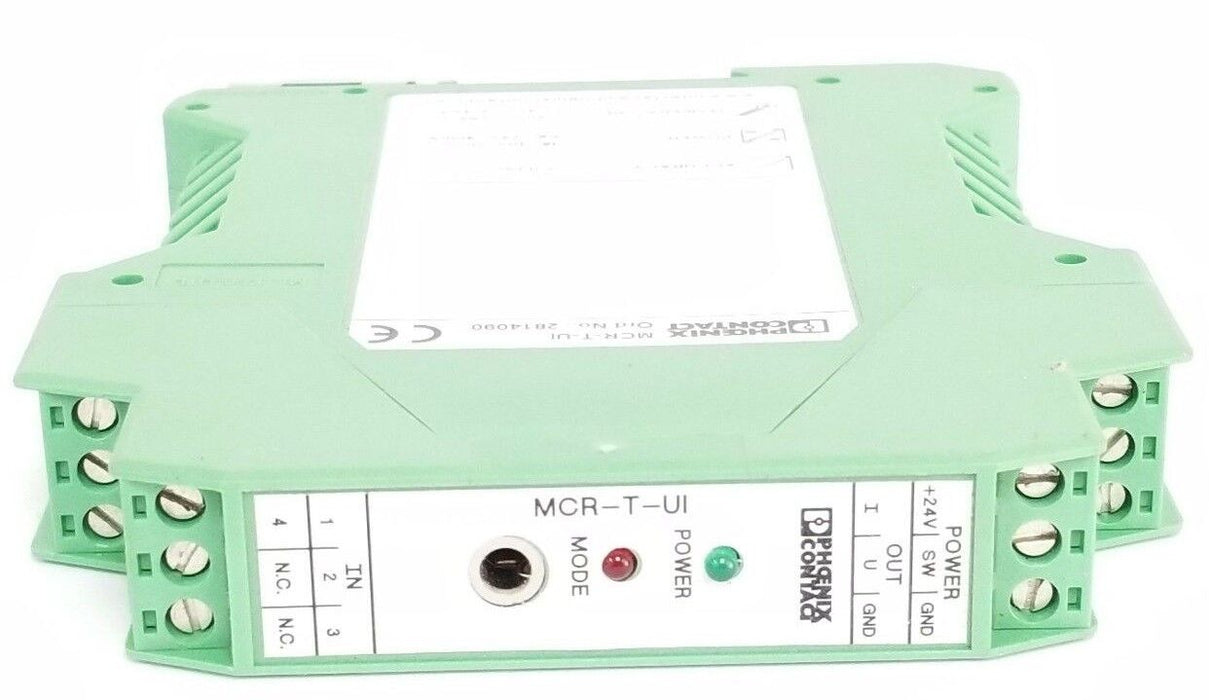 PHOENIX CONTACT MCR-T-UI TEMPERATURE MEASURING TRANSDUCER 18-30VDC, 2814090