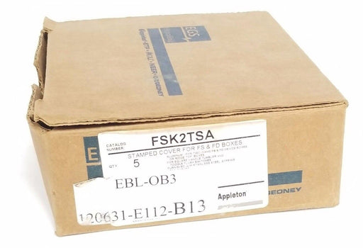 LOT OF 5 APPLETON FSK2TSA STAMPED COVERS FOR FS & FD BOXES