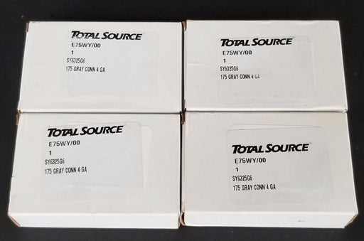 LOT OF 4 NIB TOTAL SOURCE SY6325G6 GRAY FORKLIFT BATTERY CONNECTOR KITS 175 4 GA