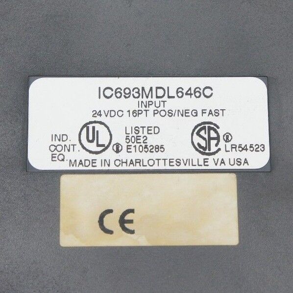 LOT OF 11 GE FANUC IC693MDL646C INPUT MODULES 24VDC 16PT POS/NEG FAST