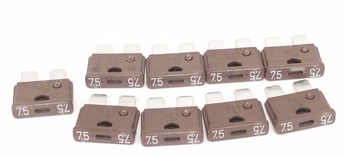 LOT OF 9 NEW MTA 32V FUSES, 7.5A