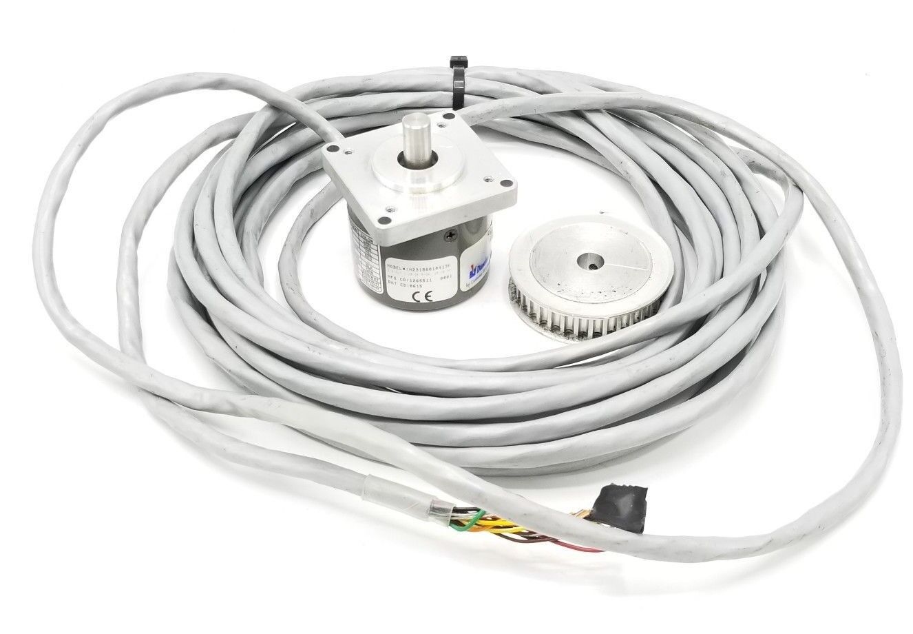DYNAPAR DANAHER H23180010413K ENCODER 3/8 IN FLT 1.25 IN DP 5-26V 25FT.CB SM