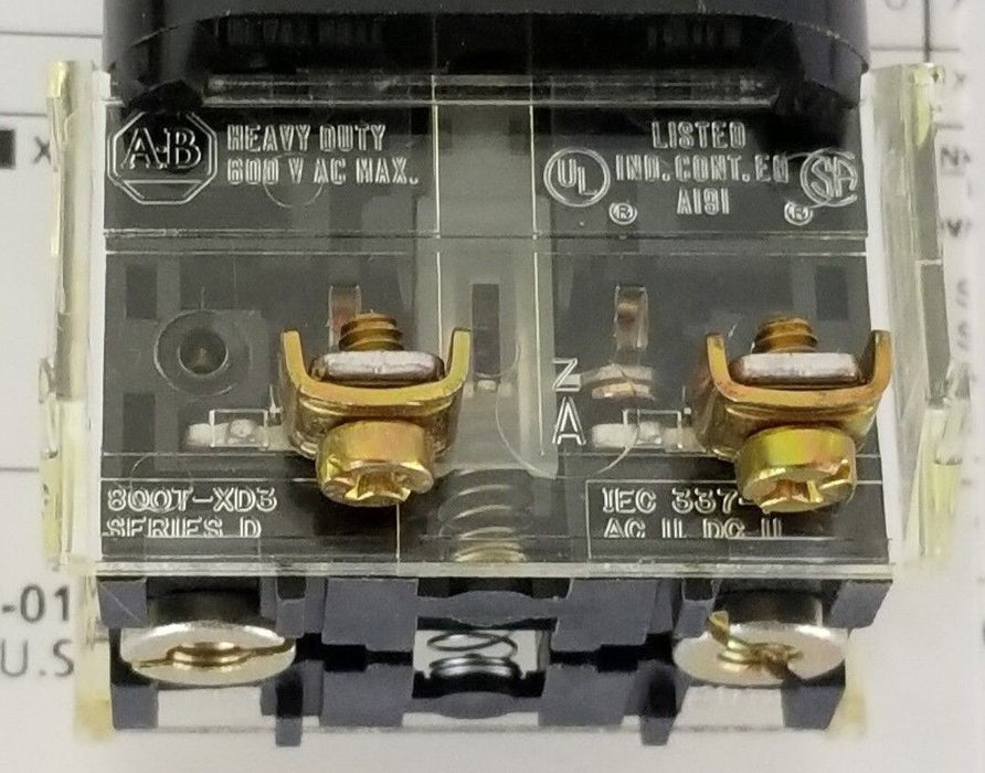 NIB ALLEN BRADLEY 800T-KA6EGXX PUSH BUTTON 800TKA6EGXX, SER. T