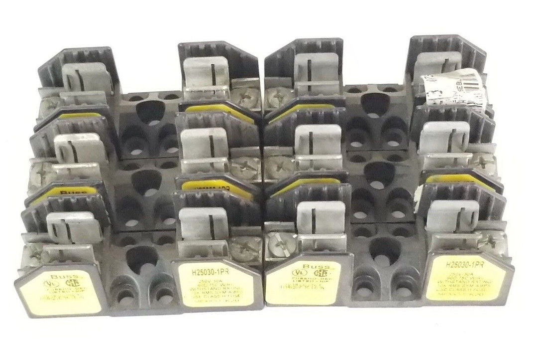LOT OF 6 BUSSMANN H25030-1PR FUSE HOLDERS H250301PR