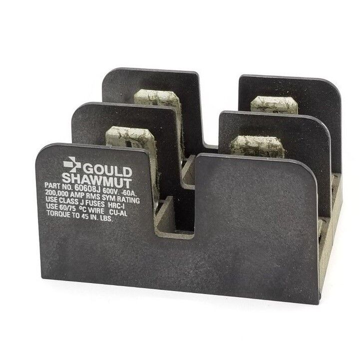 GOULD SHAWMUT 60608J FUSE HOLDER, 600V, 60A, 2P