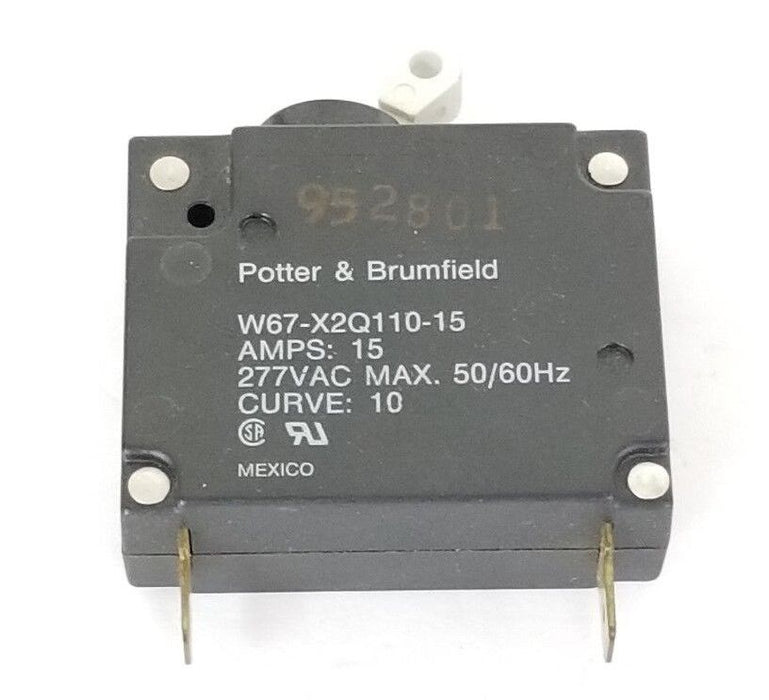 NEW POTTER & BRUMFIELD W67-X2Q110-15 CIRCUIT BREAKER 15A, 1P, 277VAC, 50/60HZ