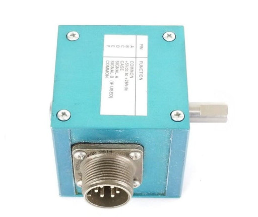 DANAHER DYNAPAR 2106001010 ENCODER 3/8 SFT SGL END W/O P/U MS CON, 1273877, 0619