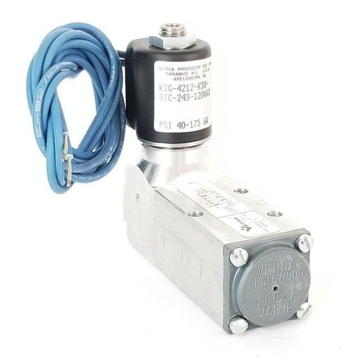 NEW VERSA VALVES KSG-4212-K30-3TC-243-120V60 FOUR WAY VALVE, PSI 40-175, 6W
