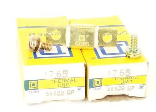 LOT OF 2 NIB SQUARE D A7.65 HEATER ELEMENTS A765
