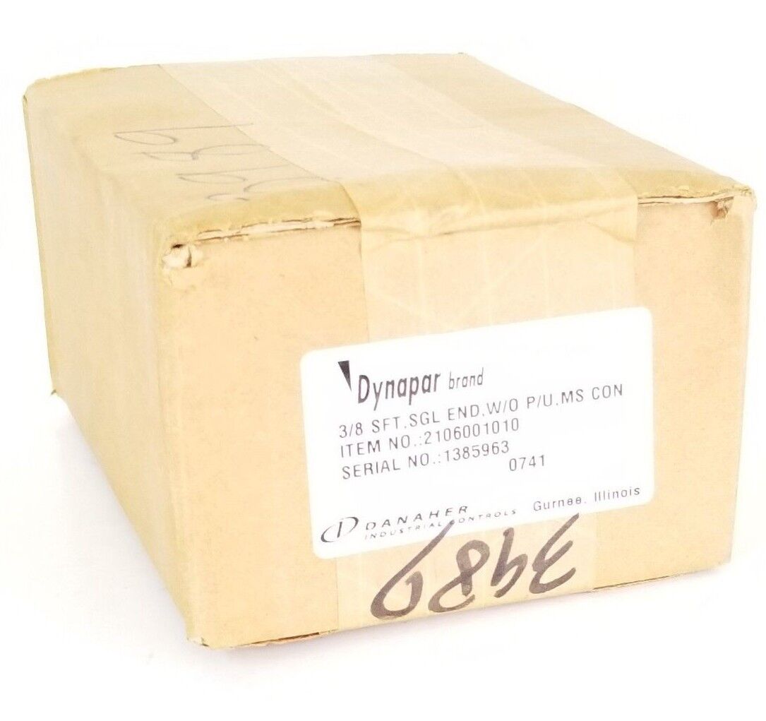 FACTORY SEALED DANAHER DYNAPAR 2106001010 ENCODER 3/8 SFT SGL END W/O P/U MS CON