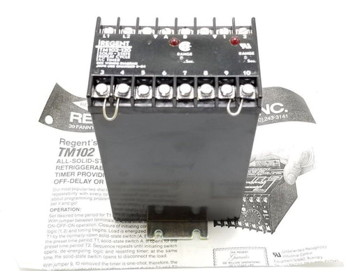 NEW REGENT TM102-120 SOLID-STATE REPEAT CYCLE AC TIMER TM102120