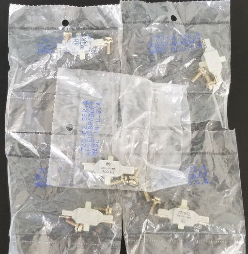 LOT OF 5 NEW ALLEN BRADLEY 700-C2 SER. A, FRONT DECK CONTACT CARTRIDGES 700C2