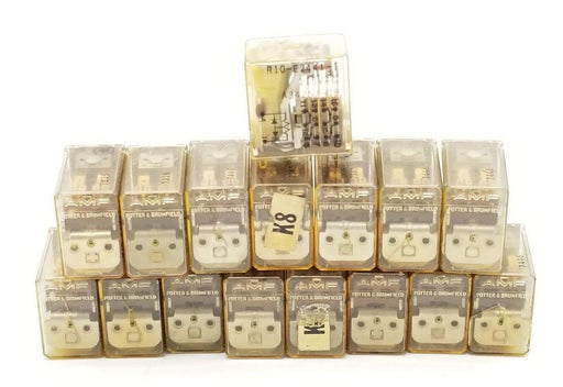 LOT OF 17 AMF R10-E2441-1 RELAYS 115VAC, A34257-08, R10E24411