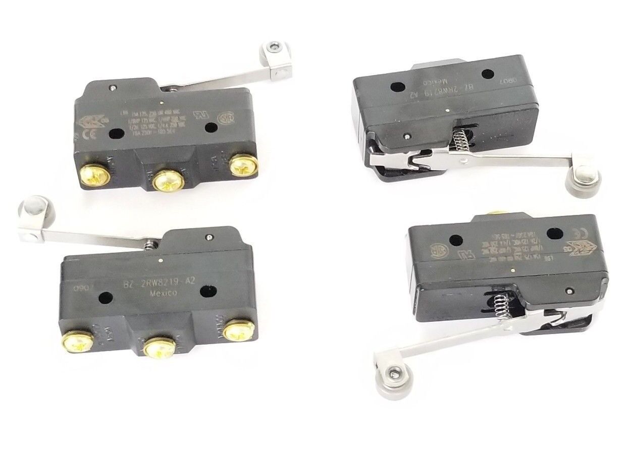 LOT OF 4 NEW MICRO SWITCH BZ-2RW8219-A2 SNAP ACTION LIMIT SWITCHES BZ2RW8219A2