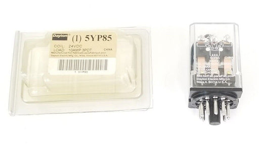 NEW DAYTON 5YP85 RELAY 24VDC, 10AMP, 3PDT