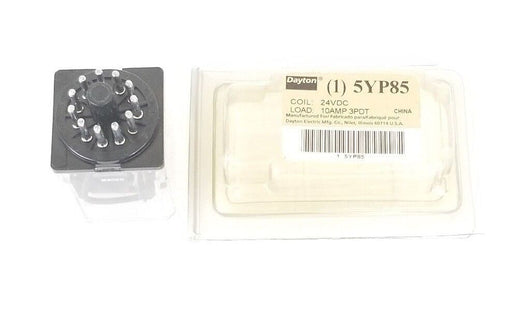 NEW DAYTON 5YP85 RELAY 24VDC, 10AMP, 3PDT
