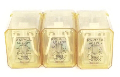LOT OF 3 IDEC RR2P-UL 120VAC RELAYS RR2PULAC120V