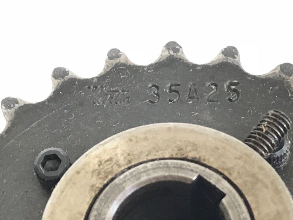 LOT OF 2 TOL-O-MATIC 16070111 ROLLER BEARING ASSY. W/ MARTIN 35A25 SPROCKET