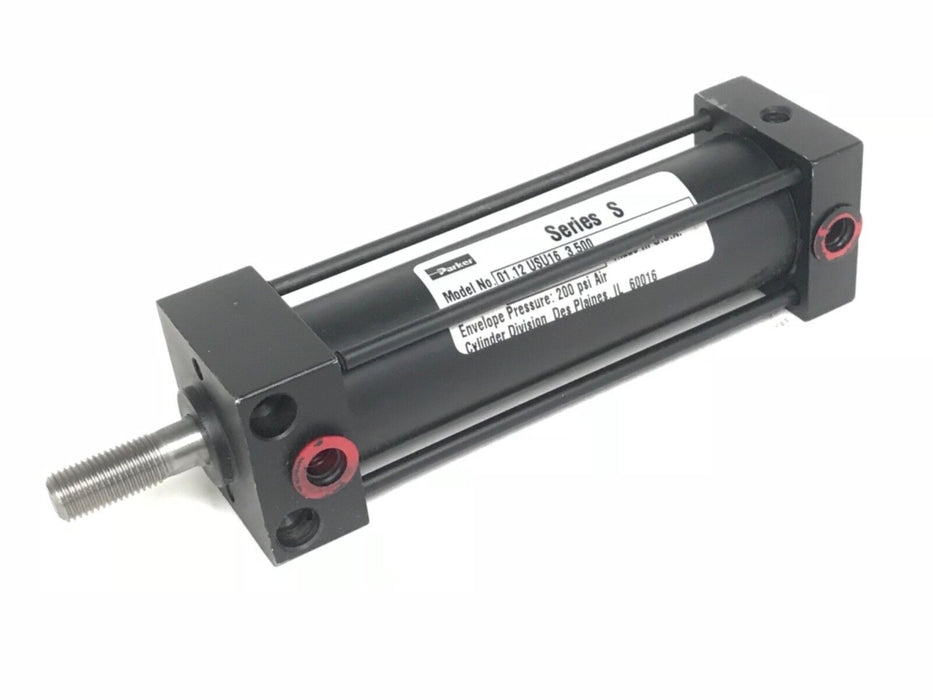 NEW PARKER SERIES S 01.12 USU16 3.500 AIR CYLINDER 1-1/8" BORE 3-1/2" STROKE