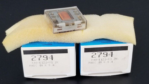 LOT OF 2 NIB POTTER & BRUMFIELD R40-E1-Z2-V1.2K RELAYS, 2794, 24VDC R40E1Z2V1.2K