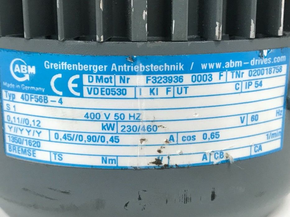 ABM GREIFFENBERGER F323936 0003 MOTOR TYP 4DF56B-4