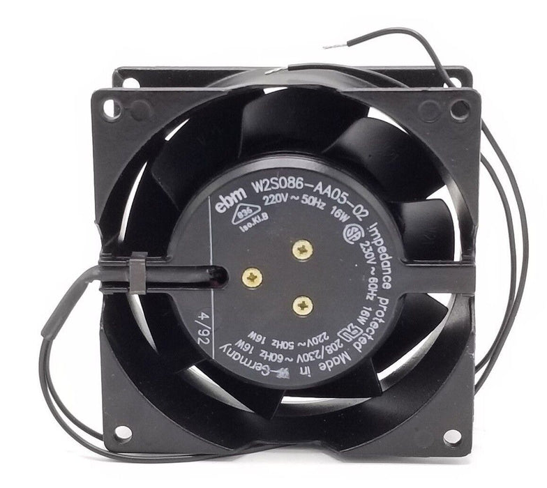 NEW EBM W2S086-AA05-02 FAN 16W, 220V~50HZ, 208/230V~60HZ, W2S086AA0502