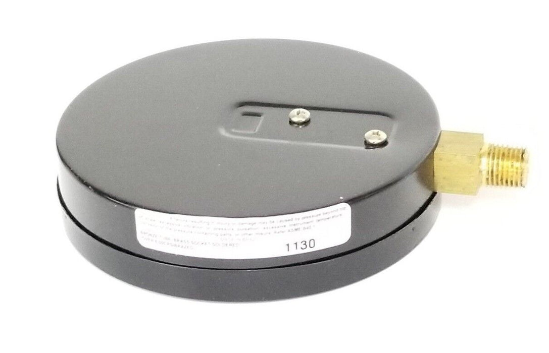 NIB ASHCROFT 45W1000 H 02L 100# PRESSURE GAUGE 4-1/2", 0-100PSI, 1/4" NPT