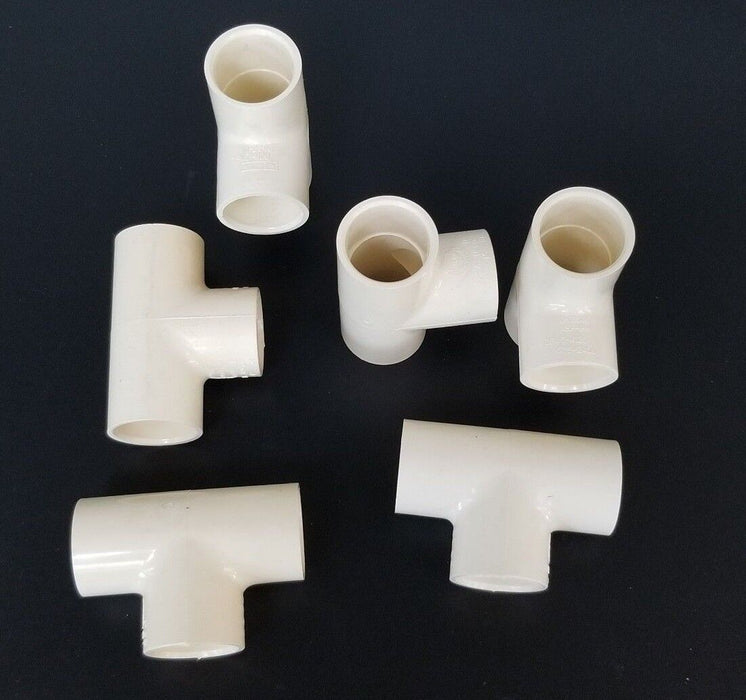 LOT OF 6 NEW CHARLOTTE CTS-2400 T-FITTINGS D-P846, NSF-PW, CPVC-4120, 1"