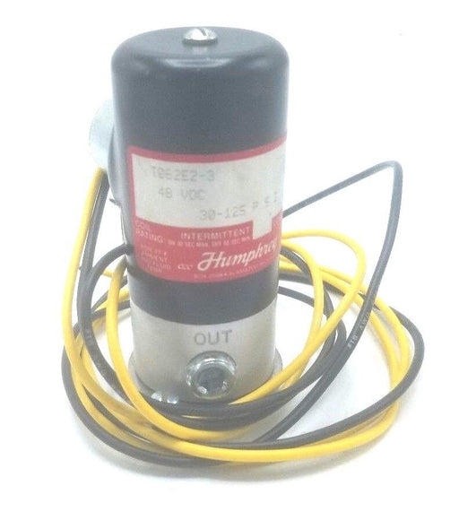 HUMPHREY T062E2-3 DOUBLE SOLENOID VALVE 2-3 WAY, 48VDC, 1/16" NPT, T062E2