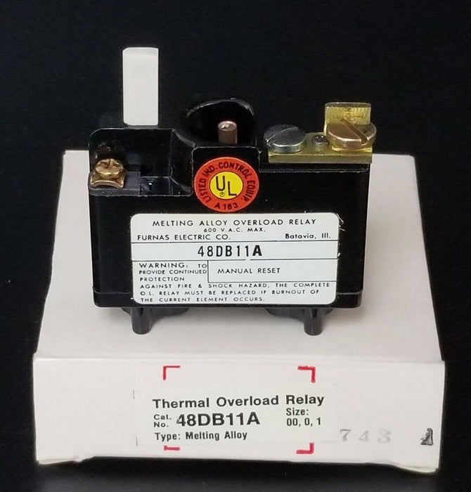 NIB FURNAS 48DB11A THERMAL OVERLOAD RELAY