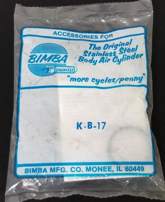 NEW BIMBA K-B-17 SEAL REPAIR KIT KB17