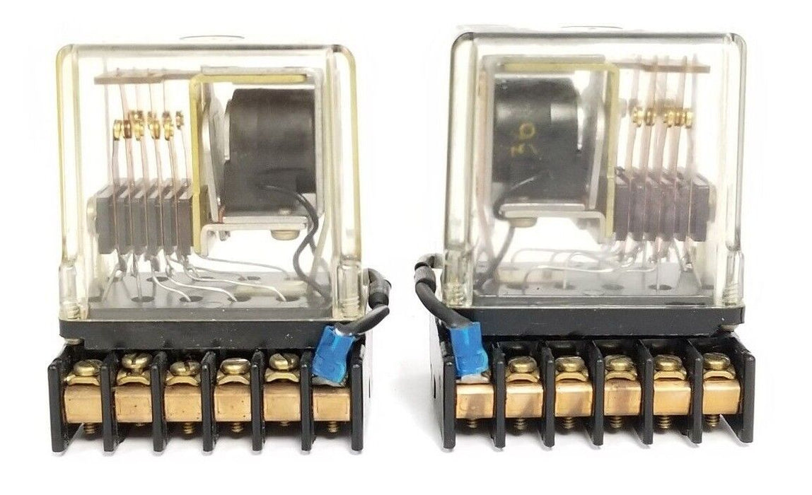 LOT OF 2 STRUTHERS DUNN 219BBX-P 24-28VDC RELAYS W/ SOCKETS