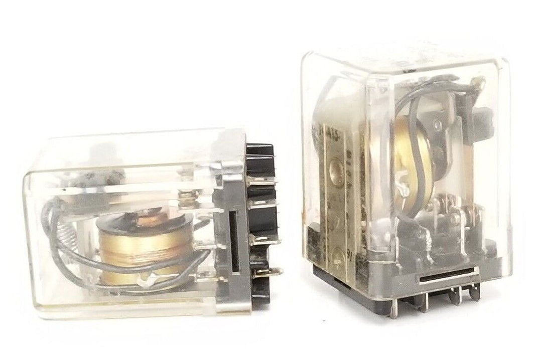LOT OF 2 AMF POTTER & BRUMFIELD KUP14A15 24V RELAYS KUP14A15-24