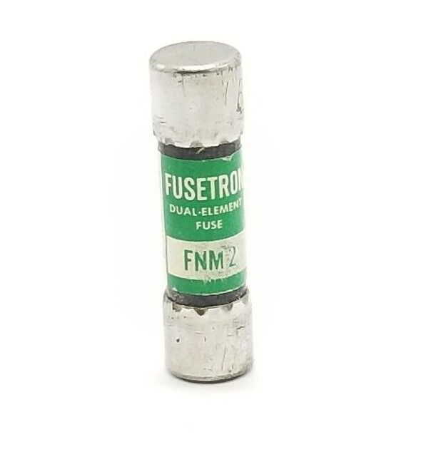 BUSSMANN FUSETRON FNM-2 DUAL-ELEMENT FUSE, 2 AMP, FNM2