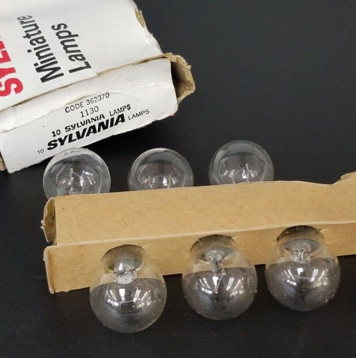 BOX OF 6 NEW SYLVANIA 1130 MINIATURE LAMPS 362370