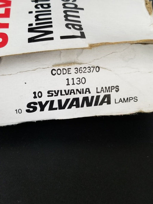 BOX OF 6 NEW SYLVANIA 1130 MINIATURE LAMPS 362370