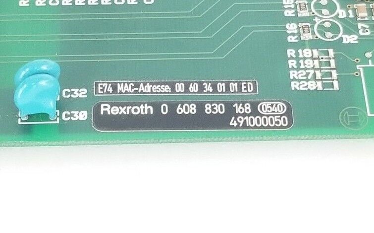 REXROTH 0-608-830-168 S METH ETHERNET CARD 491000050 , 0608830168