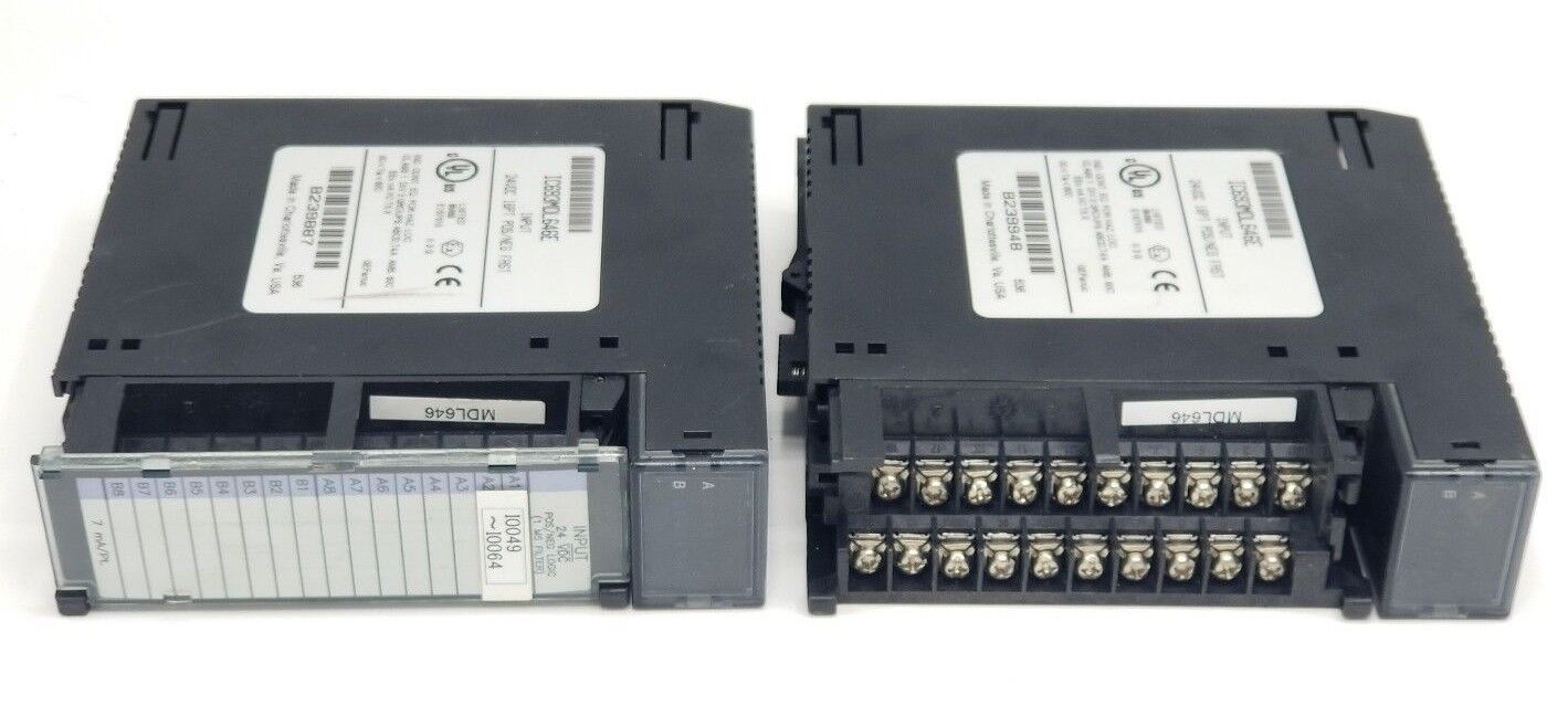 LOT OF 2 GE FANUC IC693MDL646E INPUT MODULES 24VDC, 16PT, IC693MDL646