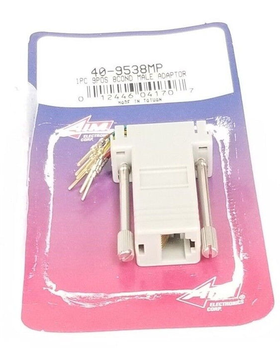 NEW AIM 40-9538MP 1PC 9POS 8COND MALE ADAPTOR 409538MP
