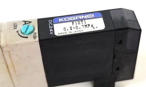 KOGANEI F10T1 SOLENOID VALVE 24VDC, 0.2~0.7MPA, F10T1DC24V