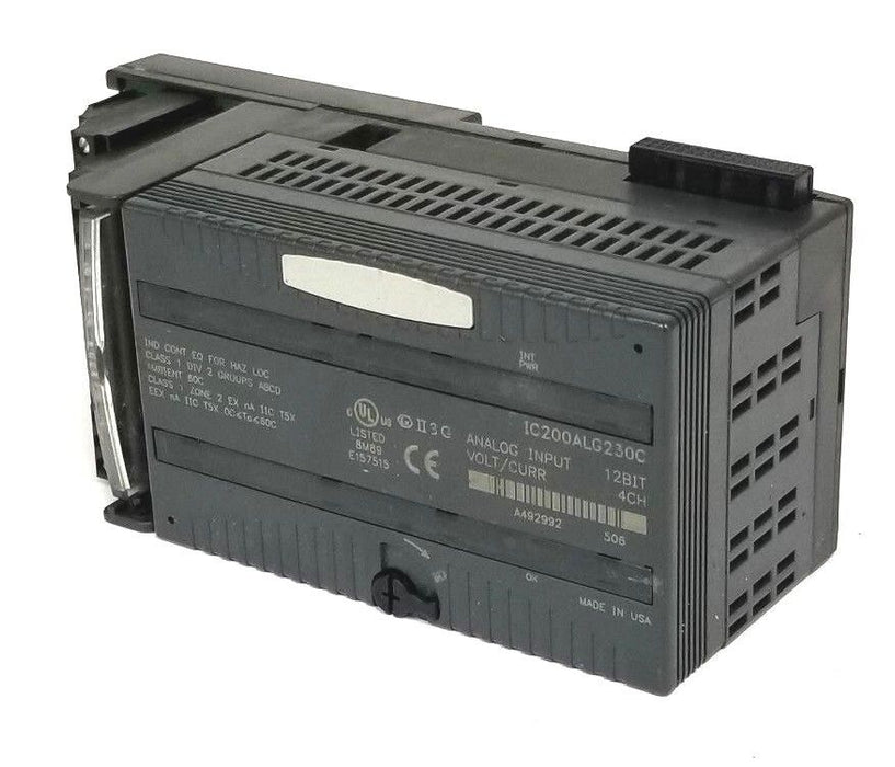 FANUC IC200ALG230C ANALOG INPUT MODULE, 12BIT, 4CH W/ BASE