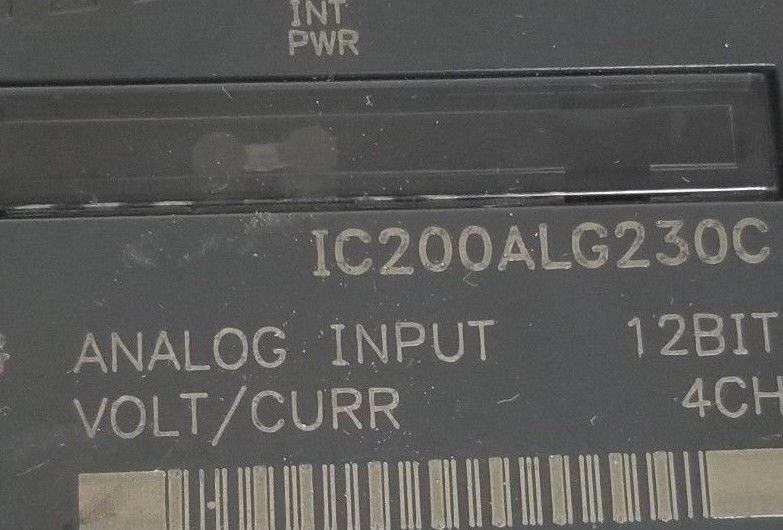 FANUC IC200ALG230C ANALOG INPUT MODULE, 12BIT, 4CH W/ BASE
