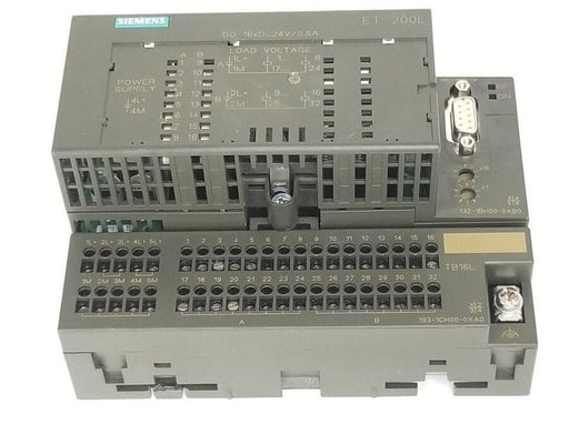 SIEMENS 6ES7 132-1BH00-0XB0 DIGITAL OUTPUT MODULE W/ 6ES7 193-1CH00-0XA0 BASE