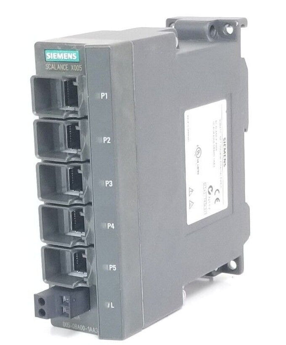 SIEMENS SCALANCE X005 1P 6GK5-005-0BA00-1AA3 ETHERNET SWITCH 6GK50050BA001AA3