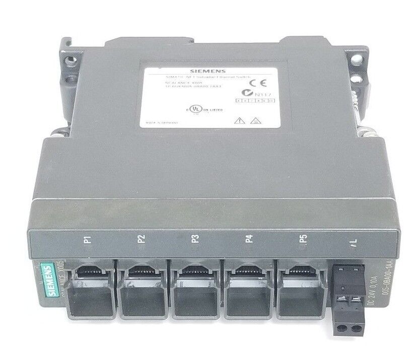 SIEMENS SCALANCE X005 1P 6GK5-005-0BA00-1AA3 ETHERNET SWITCH 6GK50050BA001AA3