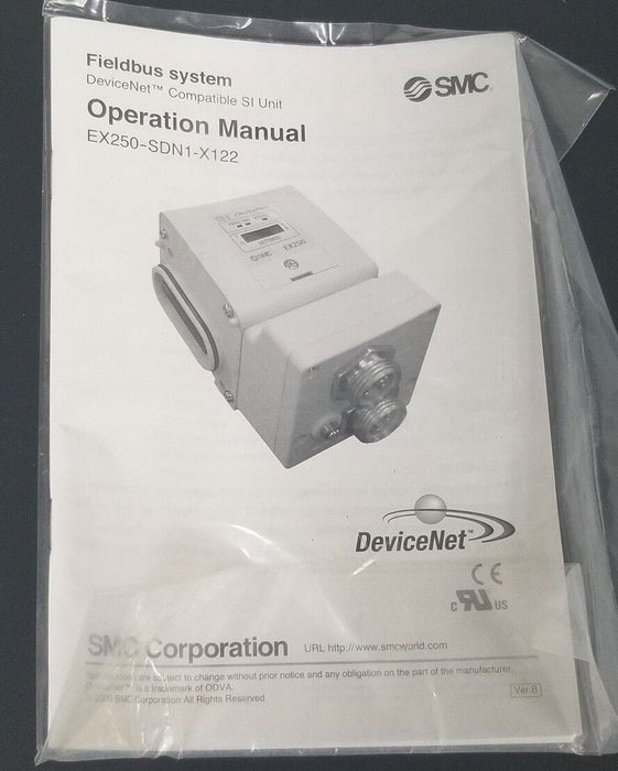 NEW OPERATION MANUAL FOR SMC EX250-SDN1-X122 DEVICENET SERIAL INTERFACE UNIT
