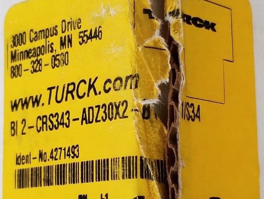 NEW TURCK BI2-CRS343-ADZ30X2-B1131/S34 PROXIMITY SENSOR BI2CRS343ADZ30X2B1131S34