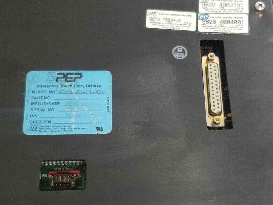 REPAIRED PEP 04283-A3-01-A00 INTERACTIVE TOUCH DISPLAY 04283A301A00 *DAMAGED*