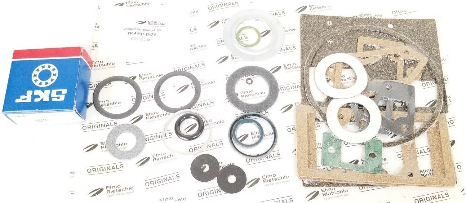 NEW RIETSCHLE THOMAS TR-41-DV PUMP REBUILD KIT #3119, TR 40/41 D/DV, 102105-7001